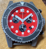 Red Dial Stainless